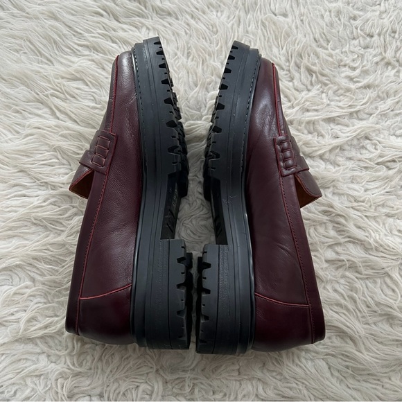 Sezane Albane Loafers - Glossy Burgundy - Picture 3 of 9